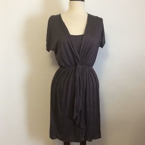 LOFT Gray Stretchy Dress Sz S